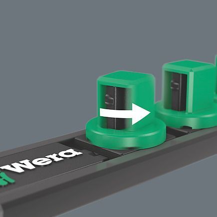 Набір торцевих головок на магнітному утримувачі 1/4&Prime; A 4 Zyklop WERA 05005400001 05005400001 фото