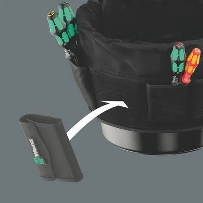Органайзер для відра з набором викруток 9559 Tool bucket screwdriver set 1, 12 викруток WERA 05105100001 фото