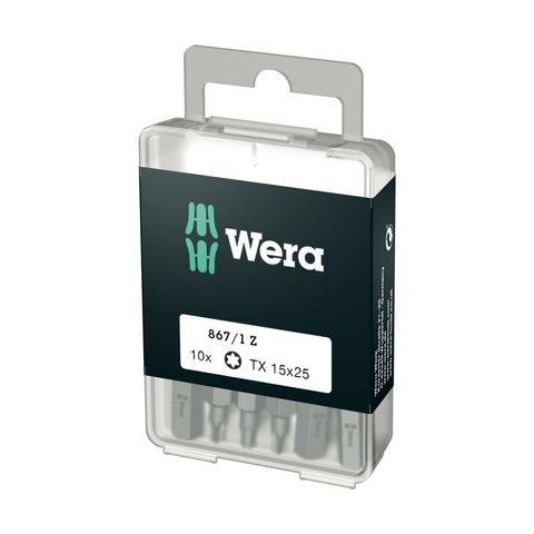 Біти TORX&reg; 867/1 DIY TX 15&times;25 мм, 10 шт. WERA 05072407001 05072407001 фото