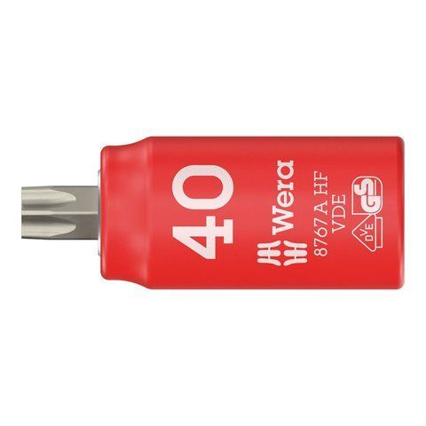 Отвёрточная головка изолированная 8767 A VDE HF TORX&reg; Zyklop, TX 40, привод 1/4" WERA 05005926001 05005926001 фото