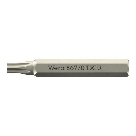 Микробита TORX&reg; 867/0 Micro TX 10x30 мм, хвостовик 4 мм WERA 05058133001 05058133001 фото