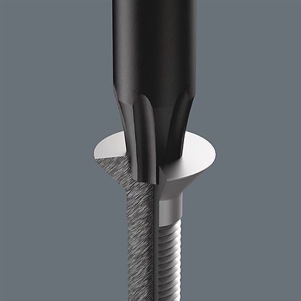 Викрутка TORX&reg; BO (з отвором) для електронників Kraftform Micro TX10х60 мм WERA 05118050001 05118050001 фото