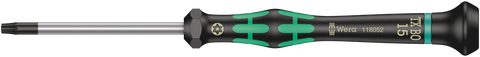 Викрутка TORX&reg; BO (з отвором) для електронників Kraftform Micro TX 15&times;60 мм WERA 05118052001 фото