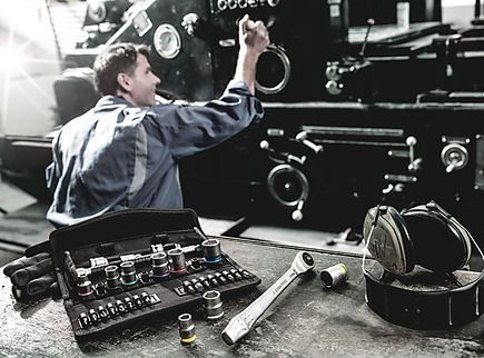 Zyklop Metal 8100 SB 10 - набір з тріскачкою, зсувний квадрат, привід 3/8&Prime;, дюймовий WERA 05004050001 05004050001 фото