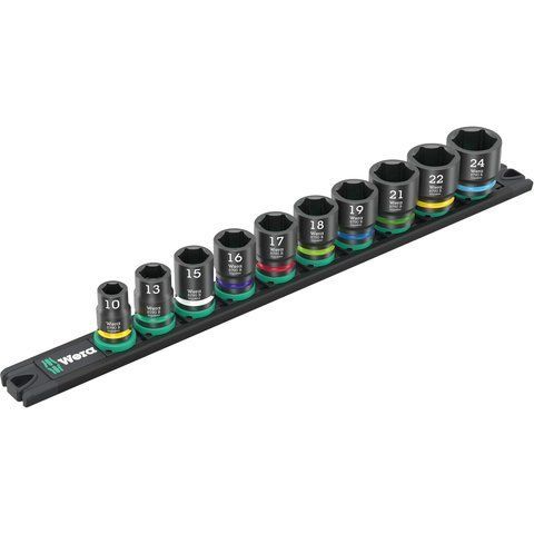 Магнитный держатель 9607 для головок B Impaktor 1, 3/8",10 предметов WERA 05005451001 05005451001 фото