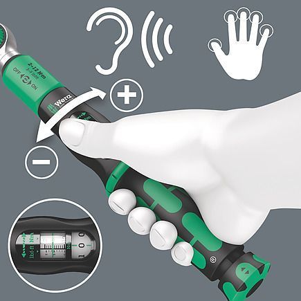 Набір Safe-Torque A 2 Set 1, під біту, шестигранник приєднувальний 1/4&Prime;, 2-12 Нм, 23 предмети WERA 05075832001 фото
