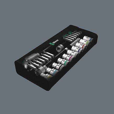 Zyklop Speed 8100 SC 6 - набір з тріскачкою, привід 1/2&Prime;, метричний WERA 05004076001 05004076001 фото