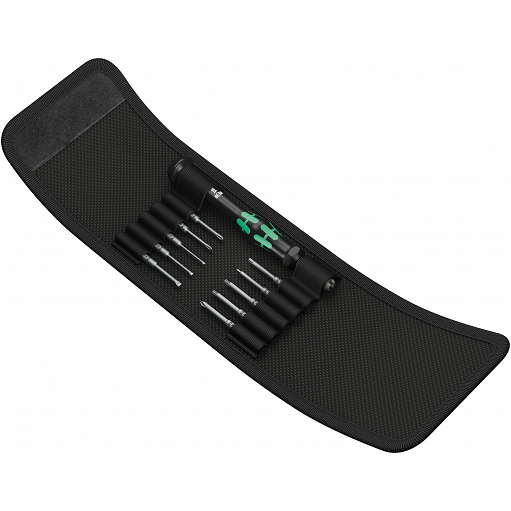 Отвёртка с набором насадок для электронщиков Kraftform Kompakt Micro 11 Universal 1 (SL, PH, HEX, TX) WERA 05135938001 Отвёртка с набором насадок для электронщиков Kraftform Kompakt Micro 11 Universal 1 (SL, PH, HEX, TX) WERA 05135938001