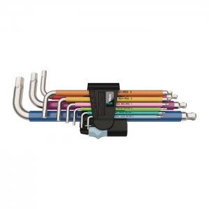 Набор Г-образных ключей, метрических, нержавеющая сталь 3950/9 Hex-Plus Multicolour Stainless 1 Wera 05022669001