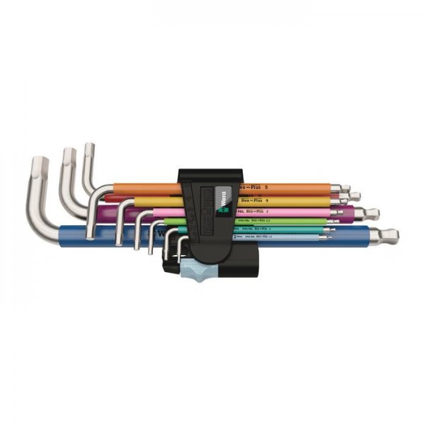 Набор Г-образных ключей, метрических, нержавеющая сталь 3950/9 Hex-Plus Multicolour Stainless 1 Wera 05022669001 Набор Г-образных ключей, метрических, нержавеющая сталь 3950/9 Hex-Plus Multicolour Stainless 1 Wera 05022669001