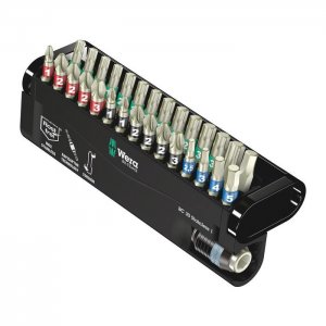 Набор бит с битодержателем из нержавеющей стали Bit-Check 30 Stainless 1 (PH, PZ, TX, HEX) WERA 05071109001