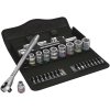 Zyklop Metal 8100 SB 7 - набор с трещоткой, сдвижной квадрат, привод 3/8", метрический WERA 05004047001