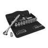 Zyklop Metal 8100 SC 10 - набор с трещоткой, сдвижной квадрат, привод 1/2", дюймовый WERA 05004080001