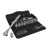 Zyklop Metal 8100 SC 11 - набор с трещоткой, переключение реверса, привод 1/2", дюймовый WERA 05004081001 Zyklop Metal 8100 SC 11 - набор с трещоткой, переключение реверса, привод 1/2", дюймовый WERA 05004081001