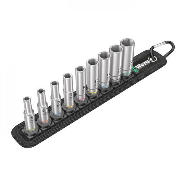 Набор торцовых головок 1/4" удлинённых Belt A Deep 1 WERA 05004525001 Набор торцовых головок 1/4" удлинённых Belt A Deep 1 WERA 05004525001