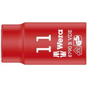 Торцовая изолированная головка Zyklop VDE, привод 3/8″, 11 мм WERA 05004955001