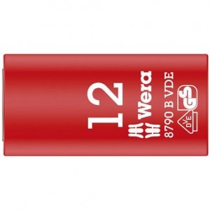 Торцовая изолированная головка Zyklop VDE, привод 3/8″, 12 мм WERA 05004956001