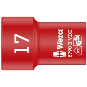 Торцовая изолированная головка Zyklop VDE, привод 3/8″, 17 мм WERA 05004961001