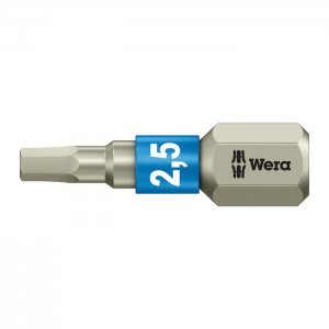 Бита шестигранная из нержавеющей стали HEX2,5х25 мм WERA 05071072001