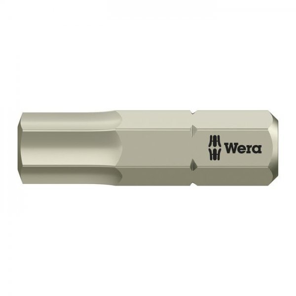 Бита шестигранная из нержавеющей стали HEX6,0х25 мм WERA 05071076001 Бита шестигранная из нержавеющей стали HEX6,0х25 мм WERA 05071076001