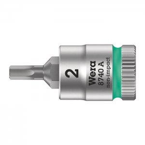 Отверточная головка Zyklop 1/4″ шестигранная HEX2,0х28 мм WERA 05003330001