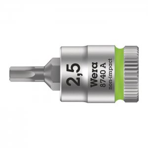 Отверточная головка Zyklop 1/4″ шестигранная HEX2,5х28 мм WERA 05003331001