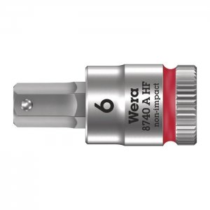Отверточная головка Zyklop 1/4″ шестигранная HEX6,0х28 мм WERA 05003337001