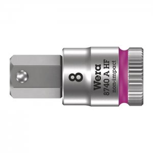 Отверточная головка Zyklop 1/4″ шестигранная HEX8,0х28 мм WERA 05003339001