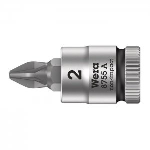 Крестовая отверточная головка Zyklop 1/4″ PZ2х28 мм WERA 05003354001