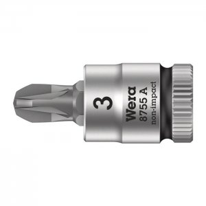 Крестовая отверточная головка Zyklop 1/4″ PZ3х28 мм WERA 05003355001