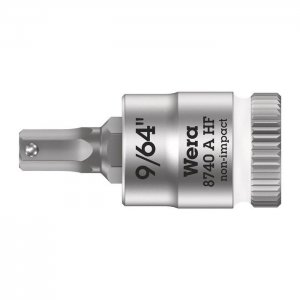 Отверточная головка Zyklop 1/4″ шестигранная дюймовая HEX9/64″х28 мм WERA 05003384001