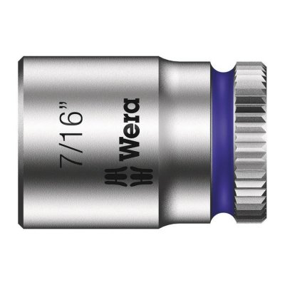 Торцовая головка Zyklop 1/4″ дюймовая 7/16″х23 мм WERA 05003521001