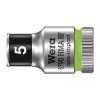 Торцовая головка Zyklop 1/4″ с фиксирующей функцией 5,0х23 мм WERA 05003719001