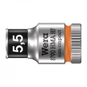 Торцовая головка Zyklop 1/4″ с фиксирующей функцией 5,5х23 мм WERA 05003720001