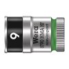 Торцовая головка Zyklop 1/4″ с фиксирующей функцией 9,0х23 мм WERA 05003724001