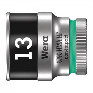Торцовая головка Zyklop 1/4″ с фиксирующей функцией 13,0х23 мм WERA 05003728001
