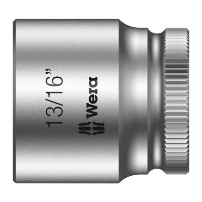 Торцовая головка Zyklop 3/8″ дюймовая 13/16″х30 мм WERA 05003579001