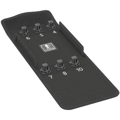 Футляр из текстиля 8740 C HF 2 1/2", без инструментов, 152 мм x 159 мм x 45 мм WERA 05136452001