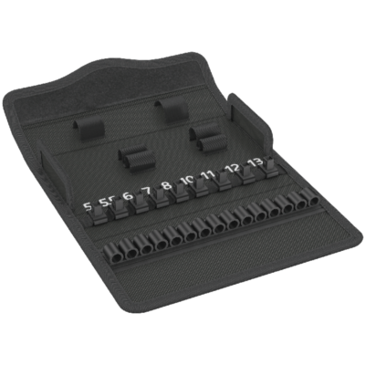 Футляр из текстиля 8100 SA Zyklop Speed 1/4", без инструментов, 180 мм x 88 мм x 46 мм WERA 05136467001