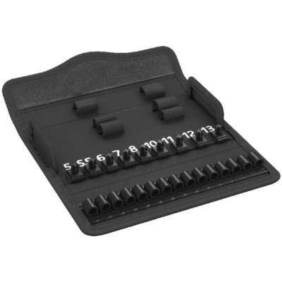 Футляр из текстиля 8100 SA Zyklop Metal Switch 1/4", без инструментов, 180 мм x 74 мм x 37 мм WERA 05136468001