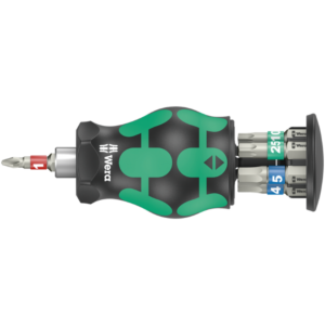 Короткая ручка-битодержатель Kraftform Kompakt Stubby Bicycle Set 11 (PH, HEX, TORX) WERA 05004179001