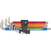 Набор Г-образных ключей, дюймовых, нержавеющая сталь Hex-Plus Multicolour Stainless Imperial 1 WERA 05022860001