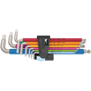 Набор Г-образных ключей, дюймовых, нержавеющая сталь Hex-Plus Multicolour Stainless Imperial 1 WERA 05022860001