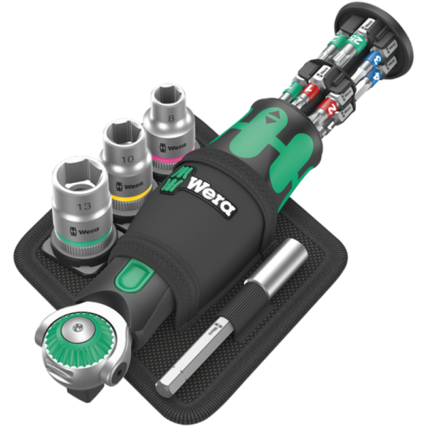 Компактная трещётка с магазином для бит 8009 Zyklop Pocket Imperial Set 2 дюймовый WERA 05004283001 Компактная трещётка с магазином для бит 8009 Zyklop Pocket Imperial Set 2 дюймовый WERA 05004283001