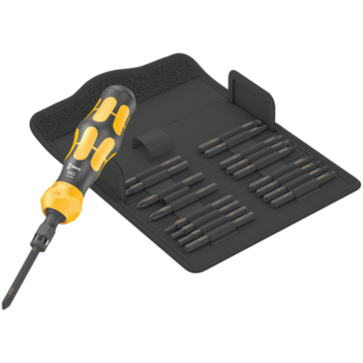 Ударно-поворотная отвёртка с набором бит Kraftform Kompakt 900 Set 1, 19 предметов WERA 05018110001