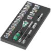 Ложемент набор 8000 B трещотка 3/8" Zyklop 1, 23 предмета WERA 05150111001