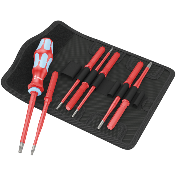 Набор со стержнями из нержавеющей стали TORX Kraftform Kompakt VDE Stainless 8 extra slim 1, 8 предметов WERA 05006630001 (05059040001) Набор со стержнями из нержавеющей стали TORX Kraftform Kompakt VDE Stainless 8 extra slim 1, 8 предметов WERA 05006630001 (05059040001)