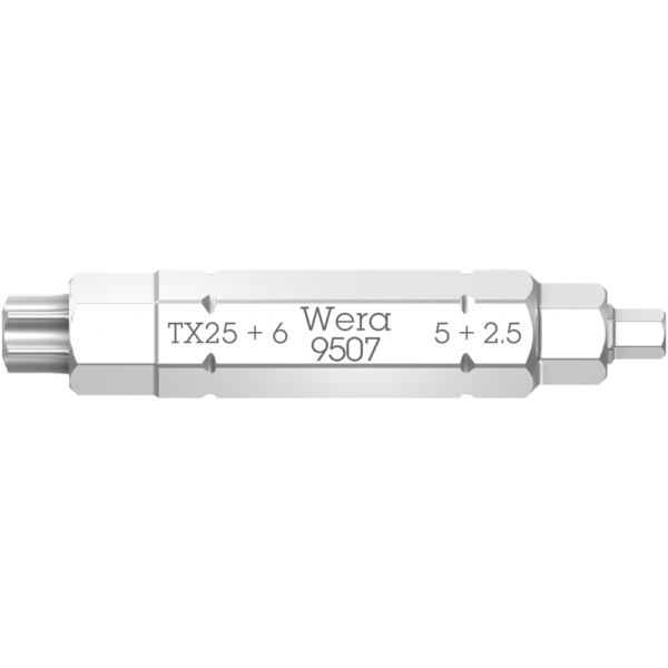 Бита «4в1» 9507 SB, HEX 2,5; 5; 6 mm x TX 25 х 37 мм WERA 05073202001 Бита «4в1» 9507 SB, HEX 2,5; 5; 6 mm x TX 25 х 37 мм WERA 05073202001