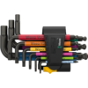 Набор Г-образных ключей 950/9 Hex-Plus Multicolour Imperial 3, дюймовые размеры, BlackLaser, 9 предметов WERA 05022641001