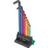 Набор Г-образных ключей 950/9 Hex-Plus Multicolour 3, метрические размеры, BlackLaser, 10 предметов WERA 05133165001 Набор Г-образных ключей 950/9 Hex-Plus Multicolour 3, метрические размеры, BlackLaser, 10 предметов WERA 05133165001